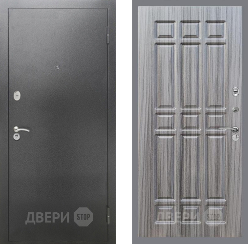 Дверь Рекс (REX) 2А Серебро Антик FL-33 Сандал грей в Пущино