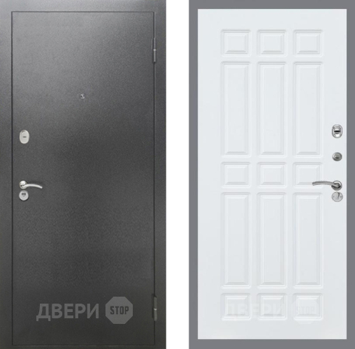 Дверь Рекс (REX) 2А Серебро Антик FL-33 Силк Сноу в Пущино