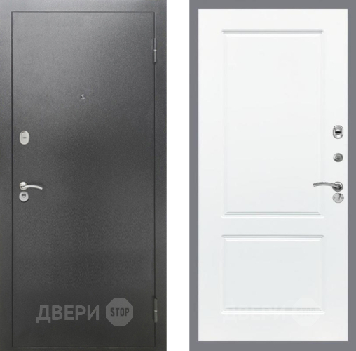 Дверь Рекс (REX) 2А Серебро Антик FL-117 Силк Сноу в Пущино