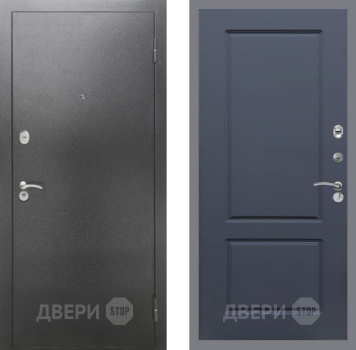 Дверь Рекс (REX) 2А Серебро Антик FL-117 Силк титан в Пущино