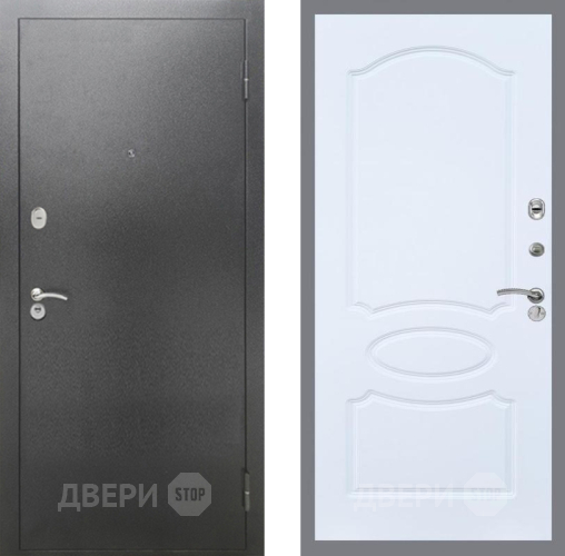 Дверь Рекс (REX) 2А Серебро Антик FL-128 Силк Сноу в Пущино