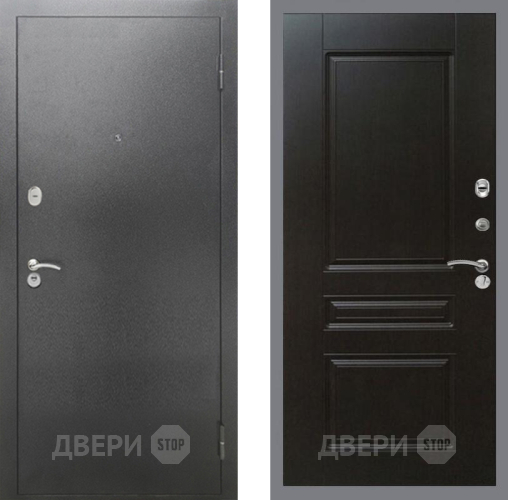Входная металлическая Дверь Рекс (REX) 2А Серебро Антик FL-243 Венге в Пущино
