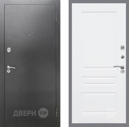 Дверь Рекс (REX) 2А Серебро Антик FL-243 Силк Сноу в Пущино