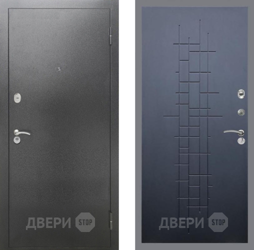 Входная металлическая Дверь Рекс (REX) 2А Серебро Антик FL-289 Ясень черный в Пущино