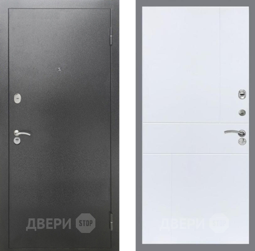 Дверь Рекс (REX) 2А Серебро Антик FL-290 Силк Сноу в Пущино