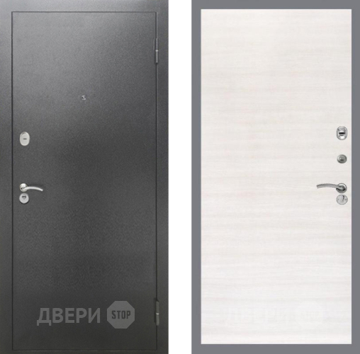 Входная металлическая Дверь Рекс (REX) 2А Серебро Антик GL Акация в Пущино