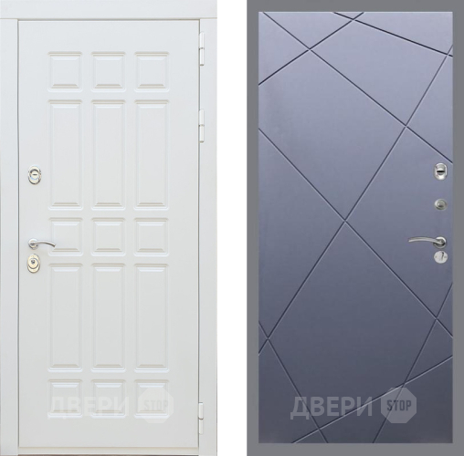 Входная металлическая Дверь Рекс (REX) 8 Силк Сноу FL-291 Силк титан в Пущино