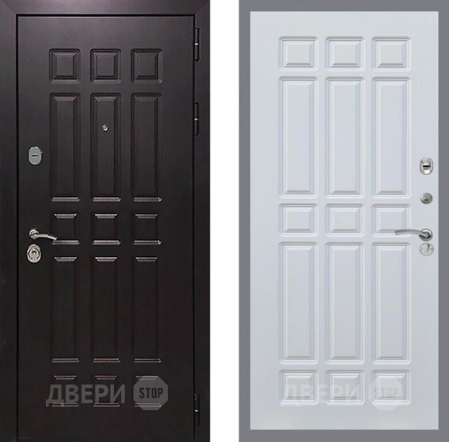 Входная металлическая Дверь Рекс (REX) 8 FL-33 Белый ясень в Пущино