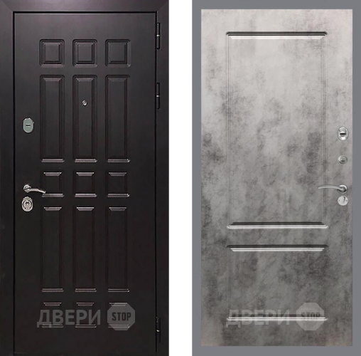 Входная металлическая Дверь Рекс (REX) 8 FL-117 Бетон темный в Пущино