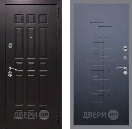 Входная металлическая Дверь Рекс (REX) 8 FL-289 Ясень черный в Пущино