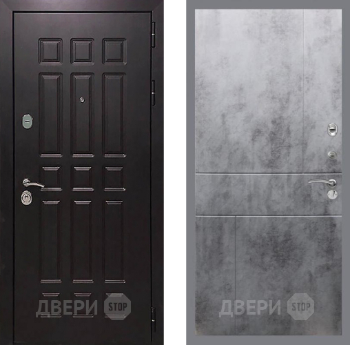 Входная металлическая Дверь Рекс (REX) 8 FL-290 Бетон темный в Пущино