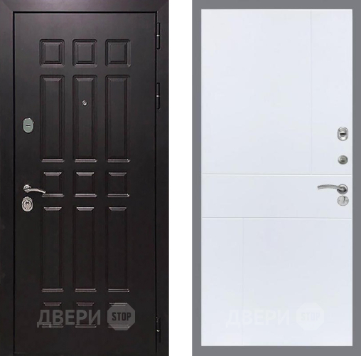 Входная металлическая Дверь Рекс (REX) 8 FL-290 Силк Сноу в Пущино