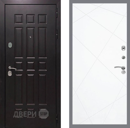 Входная металлическая Дверь Рекс (REX) 8 FL-291 Силк Сноу в Пущино