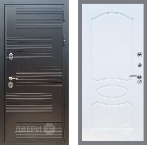 Входная металлическая Дверь Рекс (REX) премиум 185 FL-128 Белый ясень в Пущино