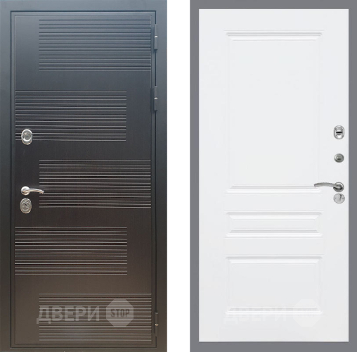 Входная металлическая Дверь Рекс (REX) премиум 185 FL-243 Силк Сноу в Пущино