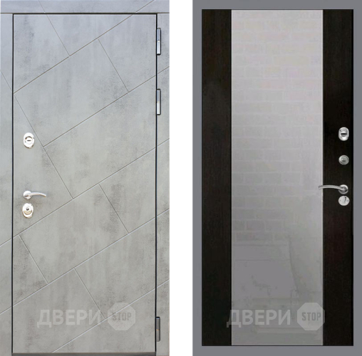 Входная металлическая Дверь Рекс (REX) 22 СБ-16 Зеркало Венге в Пущино