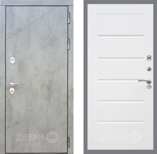 Входная металлическая Дверь Рекс (REX) 22 Сити Белый ясень в Пущино