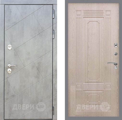 Входная металлическая Дверь Рекс (REX) 22 FL-2 Беленый дуб в Пущино