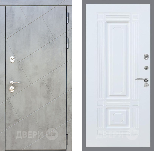 Входная металлическая Дверь Рекс (REX) 22 FL-2 Силк Сноу в Пущино