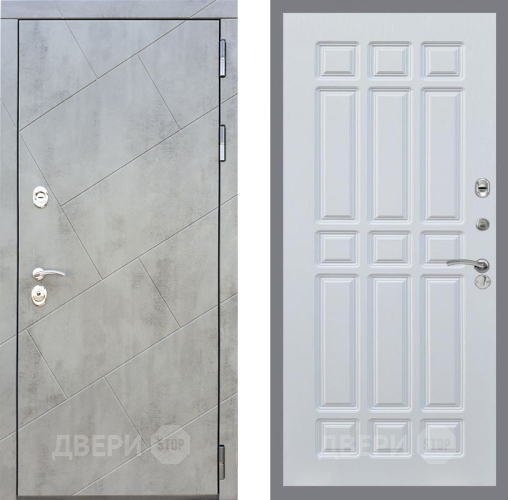 Входная металлическая Дверь Рекс (REX) 22 FL-33 Белый ясень в Пущино