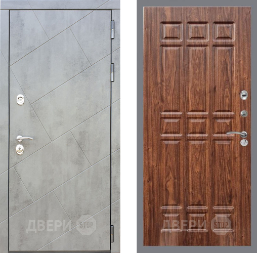 Входная металлическая Дверь Рекс (REX) 22 FL-33 орех тисненый в Пущино