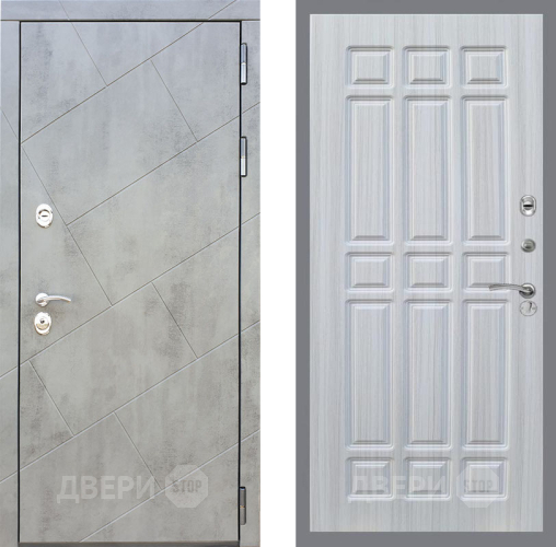 Входная металлическая Дверь Рекс (REX) 22 FL-33 Сандал белый в Пущино