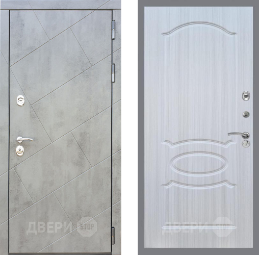 Входная металлическая Дверь Рекс (REX) 22 FL-128 Сандал белый в Пущино