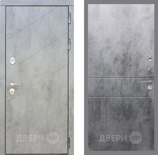 Входная металлическая Дверь Рекс (REX) 22 FL-290 Бетон темный в Пущино