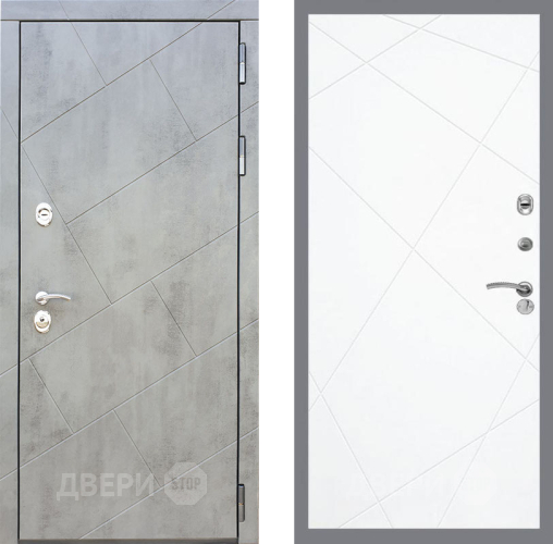 Входная металлическая Дверь Рекс (REX) 22 FL-291 Силк Сноу в Пущино