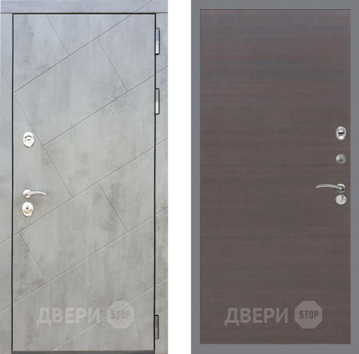 Входная металлическая Дверь Рекс (REX) 22 GL венге поперечный в Пущино