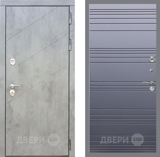 Входная металлическая Дверь Рекс (REX) 22 Line Силк титан в Пущино