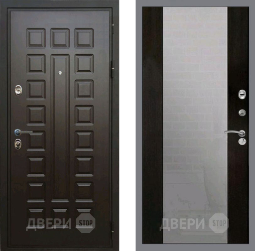 Входная металлическая Дверь Рекс (REX) Премиум 3к СБ-16 Зеркало Венге в Пущино