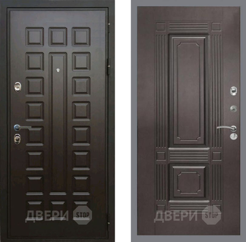Входная металлическая Дверь Рекс (REX) Премиум 3к FL-2 Венге в Пущино