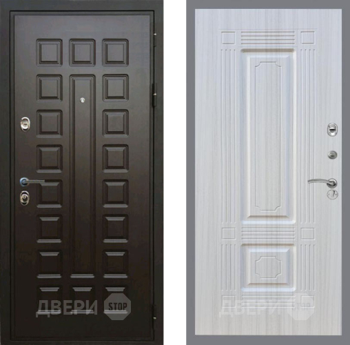 Входная металлическая Дверь Рекс (REX) Премиум 3к FL-2 Сандал белый в Пущино