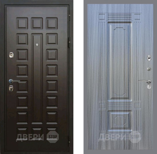 Входная металлическая Дверь Рекс (REX) Премиум 3к FL-2 Сандал грей в Пущино