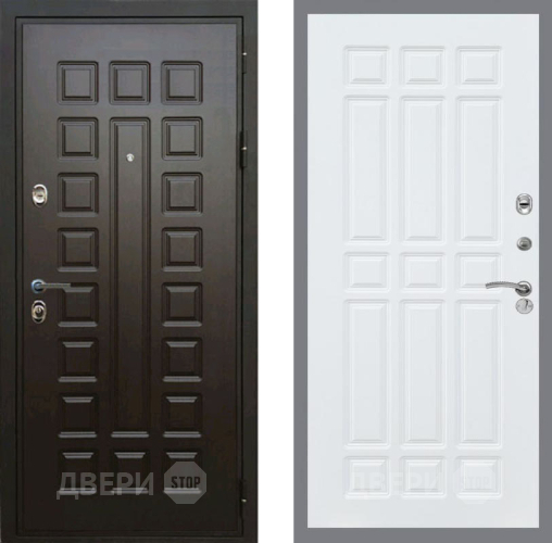 Входная металлическая Дверь Рекс (REX) Премиум 3к FL-33 Силк Сноу в Пущино