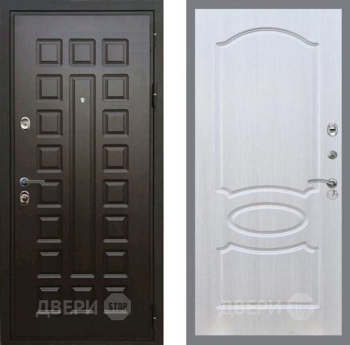 Входная металлическая Дверь Рекс (REX) Премиум 3к FL-128 Лиственница беж в Пущино