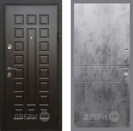 Входная металлическая Дверь Рекс (REX) Премиум 3к FL-290 Бетон темный в Пущино