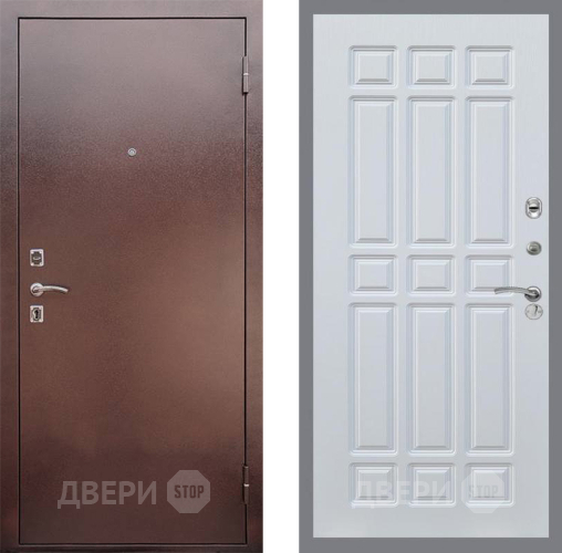 Входная металлическая Дверь Рекс (REX) 1 FL-33 Белый ясень в Пущино