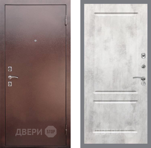 Входная металлическая Дверь Рекс (REX) 1 FL-117 Бетон светлый в Пущино