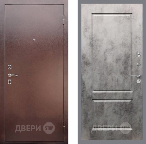 Входная металлическая Дверь Рекс (REX) 1 FL-117 Бетон темный в Пущино