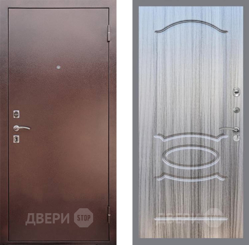 Входная металлическая Дверь Рекс (REX) 1 FL-128 Сандал грей в Пущино