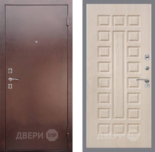 Входная металлическая Дверь Рекс (REX) 1 FL-183 Беленый дуб в Пущино