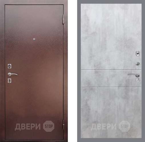 Входная металлическая Дверь Рекс (REX) 1 FL-290 Бетон светлый в Пущино