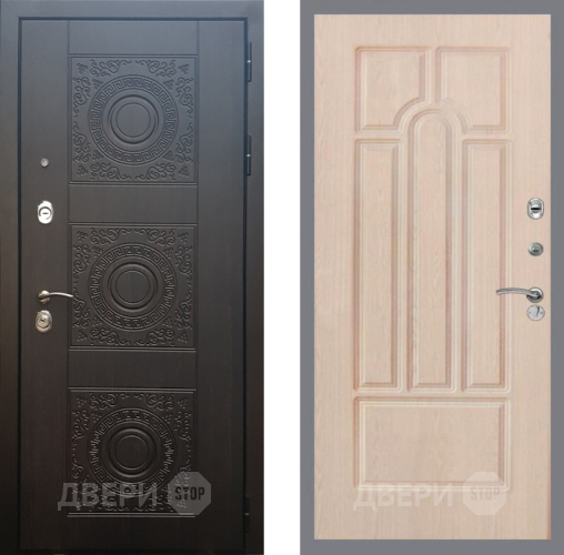Входная металлическая Дверь Рекс (REX) 10 FL-58 Беленый дуб в Пущино