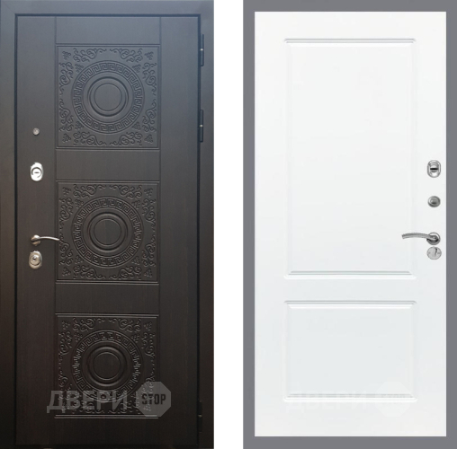 Входная металлическая Дверь Рекс (REX) 10 FL-117 Силк Сноу в Пущино