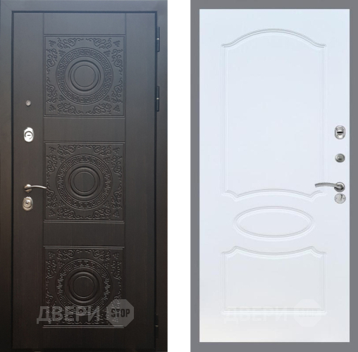 Входная металлическая Дверь Рекс (REX) 10 FL-128 Белый ясень в Пущино