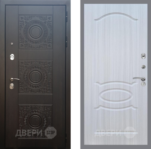 Входная металлическая Дверь Рекс (REX) 10 FL-128 Сандал белый в Пущино