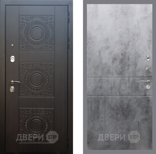 Входная металлическая Дверь Рекс (REX) 10 FL-290 Бетон темный в Пущино