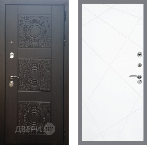 Входная металлическая Дверь Рекс (REX) 10 FL-291 Силк Сноу в Пущино